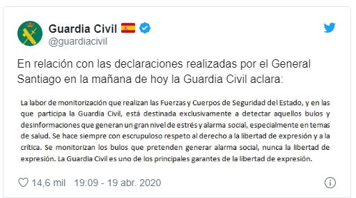 Fake news Guardia Civil